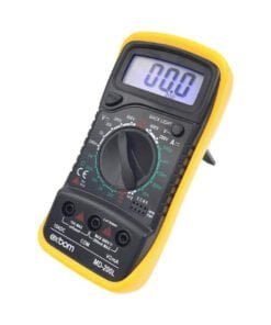 Multímetro Digital Portátil LCD de 3 Dígitos com Iluminação de Fundo MD-200L Amarelo, EXBOM