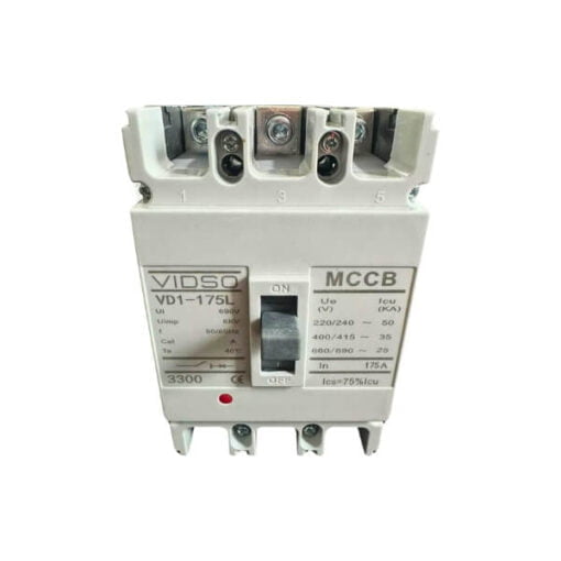 Disjuntor Caixa Moldada Tripolar 175a 3 Polos 50ka VD1-175L - VIDSO