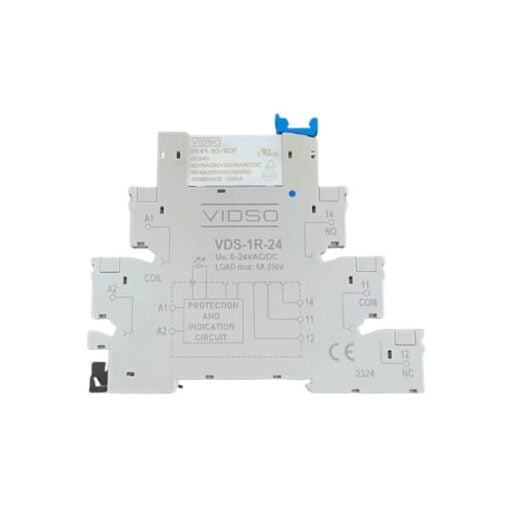 Kit 20 X - Rele Interface Slim 6mm Trilho Din 24vcc 6a VDS-1R-24 - VIDSO - Image 2