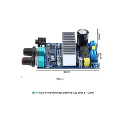 Placa Amplificador Digital Subwoofer C Ajuste Crossover - 100w - Image 2