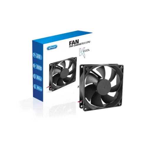 Cooler Fan para Gabinete 80mm x 80mm 2500 rpm KNUP - KP-VR313 - Image 4